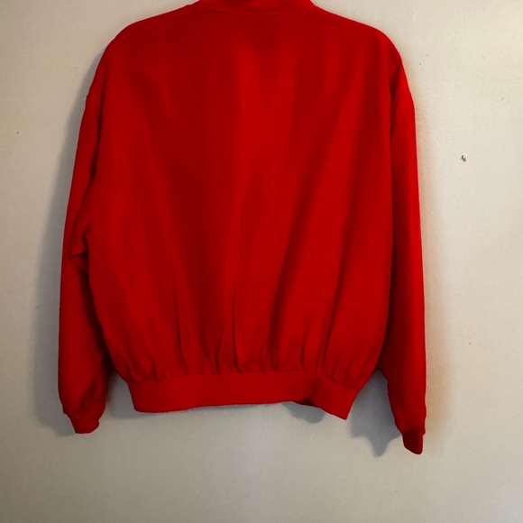 Vintage Red Silk Jacket - Picture 6 of 10